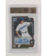 2015 Bowman Chrome Schizzi Autografo Walker Buehler BGS 9.5 Gemma Mint #... - $701.75 CAD