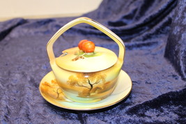 Noritake Tree In The Meadow Jam &amp; Jelly Pot with Lid and Underplate  - $28.99