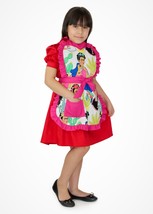 Little Girls Pink Frida Apron One Size Fits Ages 2-10 - £16.74 GBP