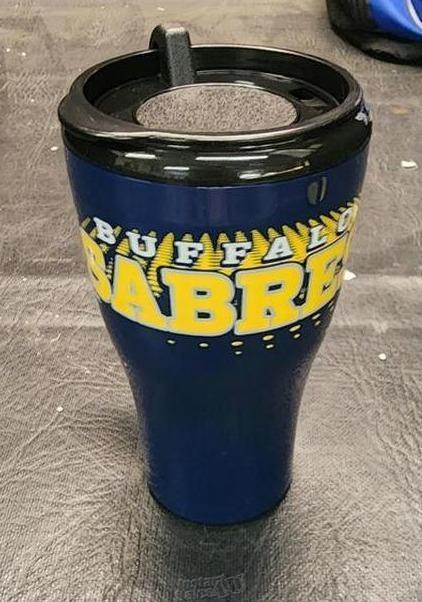 NHL Buffalo Sabres 16 Oz Hot/Cold Plastic Tumbler Travel Cup Spill-Proof Coffee