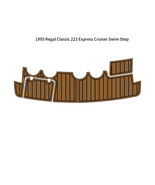 1995 Regal Classic 223 Express Cruiser Swim Platform Boat EVA Foam Teak ... - $384.32 CAD