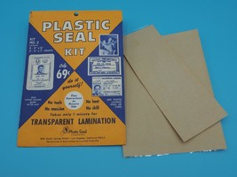 Vintage Foto Sigillo Plastica Sigillo Kit Pubblicità Busta - £22.97 GBP