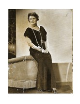 1930s Lacy Evening Dress Flutter Sleeves, V Neckline- Crochet Pattern (PDF 3900) - £3.18 GBP