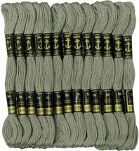 Anchor Stranded Cotton Threads Hand Embroidery Thread Cross Stitch Sewing Gray - £9.95 GBP