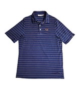 KJUS Golf Polo Shirt Short Sleeve Striped Mens Size 52 Large UPF 50+ Blu... - $40.59 CAD