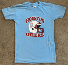 Kids Vintage Houston Oilers NFL Football T-shirt Size Kids L DeadStock - $18.69
