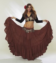 Tribal Belly Dance Gypsy Boho Ats Jaipur Kuchi 25 Yard Skirt~Amazing Color! - £80.41 GBP