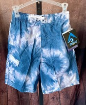 NWT Boys KANU SURF Blue Tie Dye Size 7 Swimsuit Swim Trunks Swimwear Dra... - $87.52 MXN