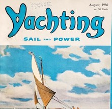 Yachting Sail And Power Magazine August 1956 Nautical Maritime Antique SmDB2 - £24.47 GBP