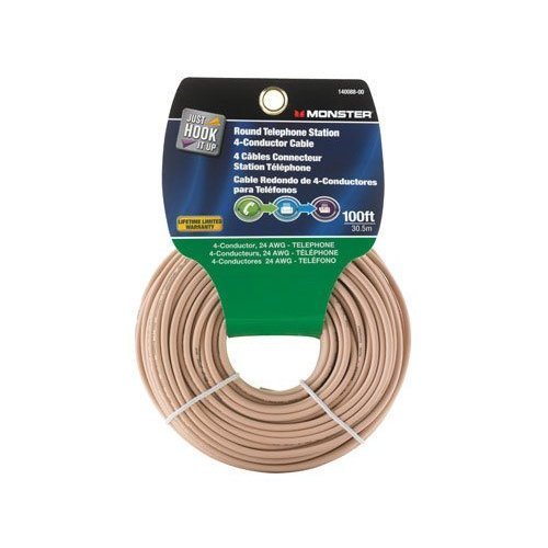 Wire Telephone 100&#39; Ivy by MONSTER JHIU MfrPartNo 140088-00 - $26.83