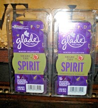 (2) Glade Wax Melts Share The Spirit Pomegranate Sparkler Scent Wax Melts Tarts - £13.58 GBP