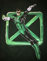 2002 Green Lantern T-Shirt Graphitti Design Green Super Hero Vintage NEW - $24.74