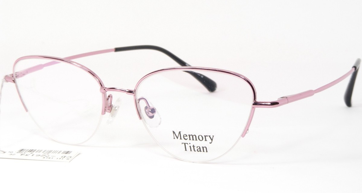 Lunettes Titan 1519 C6 Rose Clair Monture Demi Cerclée 53-18-140mm - $95.94