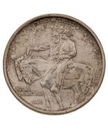 1925 50C Stone Mountain Commemorative Half Dollar in AU+ Condition, Ligh... - $1,492.78 MXN