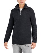 International Concepts Men&#39;s Matthew Quarter-Zip Sweater Heather Onyx-XS - $404.84 MXN