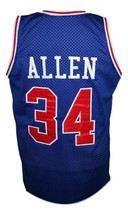 Ray Allen #34 Hillcrest High School Basketball Jersey New Sewn Blue Any Size image 2