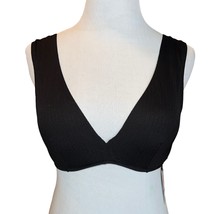 Shade &amp; Shore Womens Lightly Lined Plunge Wide Strap Ribbed Bikini Top S... - $6.33