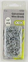 NIP OOK 1/2” #18 Galvanized Wire Brads, 2 oz, 52752, Picture Hanging Har... - £6.36 GBP