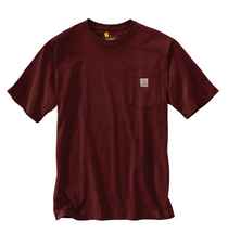Carhartt K87-477 Men&#39;s Short-Sleeve Workwear Pocket T-Shirt, Port, 2XL - $39.00