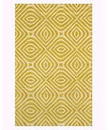 EORC Handmade Wool Yellow Transitional Ombre Santa Fe Rug, 9&#39; x 12&#39; - $673.20