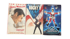 Lot Of 3 Movies Vhs Rocky V Christmas Vacation Jerry Maguire - £7.07 GBP