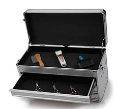 MPP Groomer Barber Stylist Aluminum Traveling Three Tier Drawer Tool Storage Cas - £222.39 GBP