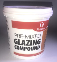 SHIPSN24HRS-Red Devil 0664 1-Quart Pre-Mixed Glazing Compound,White-BRAND New - £7.81 GBP