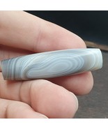 Ancienne perle d'agate grise yéménite ancienne moyen-orient - $69.71