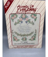 Vtg Plaid Accents On Everything Rub-On Paints Floral Design Craft - $9.47