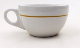 Walker China Coffee Tea Cup Restaurant Ware Thin Harvest Gold Stripe Vin... - $19.80