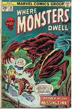 Where Monsters Dwell #36 (1975) *Marvel Comics / Bronze Age / Classic Ho... - £6.32 GBP