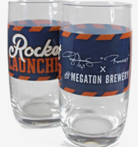 Rocket CY7 Roger Clemens Foundation + Megaton Brewery TWO 16 oz glasses ... - $48.88 CAD