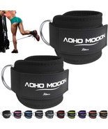 AOHO MOOON (Pair Comfortable Adjustable Ankle Straps for Cable Machines ... - $21.77