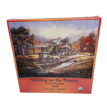 SunsOut 1,000 Piece Puzzle by Ted Blaylock “Waiting on the Pennsy&quot; 2004 ... - $15.88