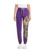 Def Leppard Juniors Graphic Band Jogger Pants, 28” Inseam, Purple wash S... - $524.20 MXN
