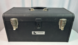 Vintage Lumidor Industrial Toolbox 18&quot; Long 9&quot; Tall 8&quot; Deep with Tray - ... - $44.55