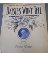 Daisies Won’t Tell, Companion Piece to Sweet Bunch of Daisies. Song word... - $15.00
