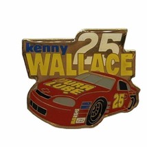 Kenny Wallace #25 Dura Lube Racing NASCAR Race Car Driver Enamel Lapel H... - $14.95