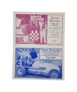 Vintage Racing Cards Signed By Tommy Hinnershitz Buster Warke Lynn Paxto... - $54.74 CAD