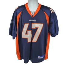 Denver Broncos John Lynch Reebok Jersey Size 54 Blue - $64.30
