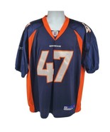 Denver Broncos John Lynch Reebok Jersey Size 54 Blue - £50.41 GBP