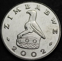 Zimbabwe Dollar, 2002 Unc~Bird Statue~Zimbabwe Ruins~Free Shipping - £6.53 GBP