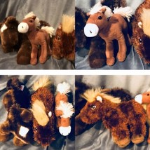 Lot of 3 Horse Plush Toys TY Easter Valentine Gifts Stable Ranch Cuddle B54 - $18.00