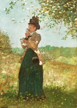 11008.Decoration Poster.Wall Room art.Winslow Homer painting.Yellow Jacket Lady - £12.94 GBP+