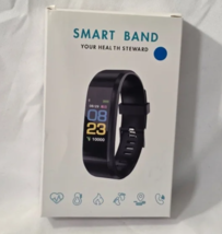 Blue Wristband Smart Watch 115 Plus-Waterproof Fitness &amp; Health Tracker - $14.99