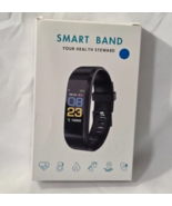 Blue Wristband Smart Watch 115 Plus-Waterproof Fitness & Health Tracker - $14.99