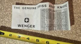 Vtg Wegener Genuine 3 Blade Blue Swiss Army Knife Branded Bj Services Oi... - $21.98