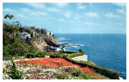 Laguna Beach California reached via Union Pacific Streamliners Train Postcard  - £11.83 GBP