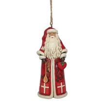 Jim Shore Danish Santa Ornament 4.5" High Hanging Heartwood Creek Christmas