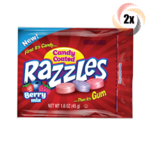 2x Bags Razzles Berry Mix Flavor Candy Coated Gum | 1.6oz | Fast Shipping! - £8.30 GBP
